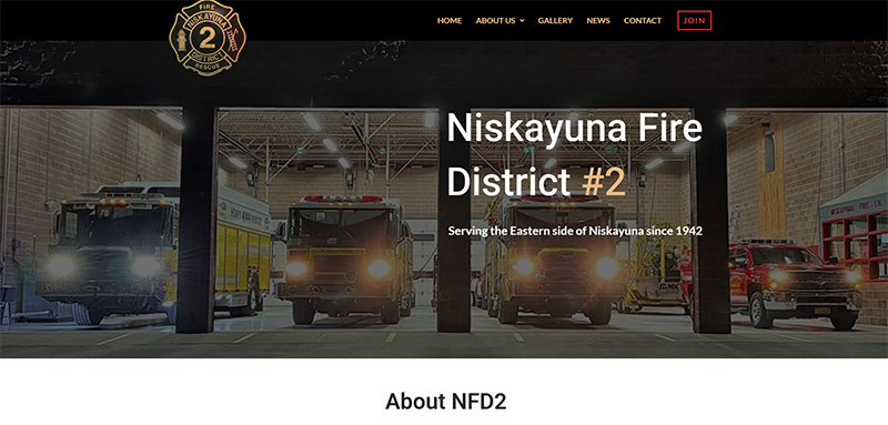 Web Design Services for Small Business niskayuna fire2